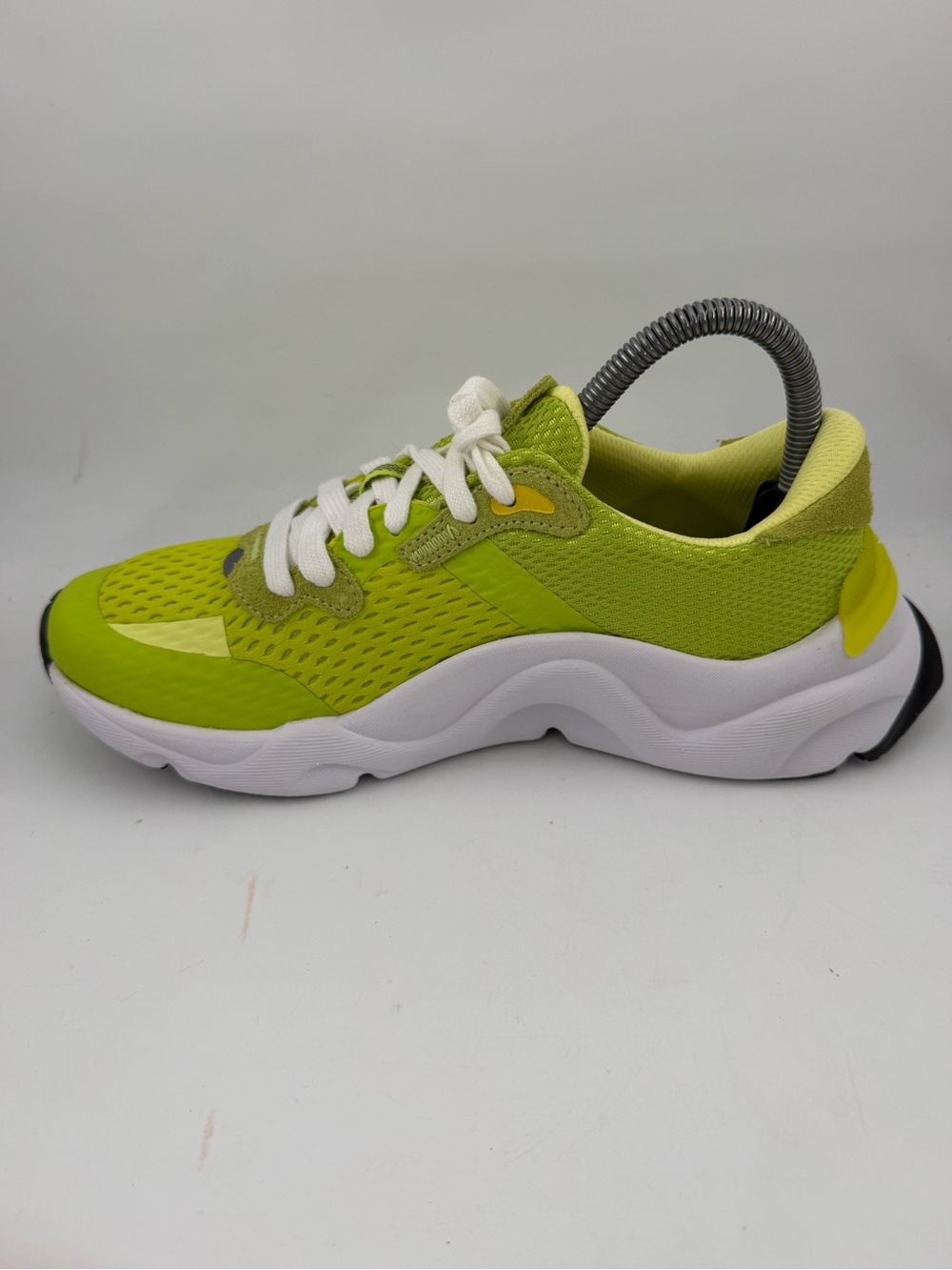 Sorel Women’s Kinetic RNEGD - SZ 7.5- Acid Green Lace-Up Sneakers Shoes - Picture 9 of 15